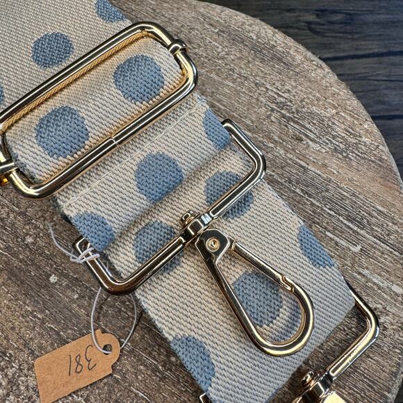 Wide Polka Dot Purse Strap Crossbody Guitar Strap NEW FAST SHIP - Picture 4 of 4